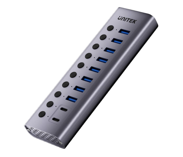 UNITEK Hub USB-C/USB-A - 8x USB-A, 2x USB-C (ON/OFF) H1315B01-EU - 1291399 - zdjęcie